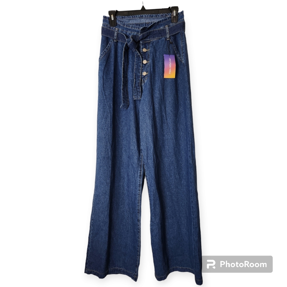SHEIN High Waisted Wide Leg Jeans size 30